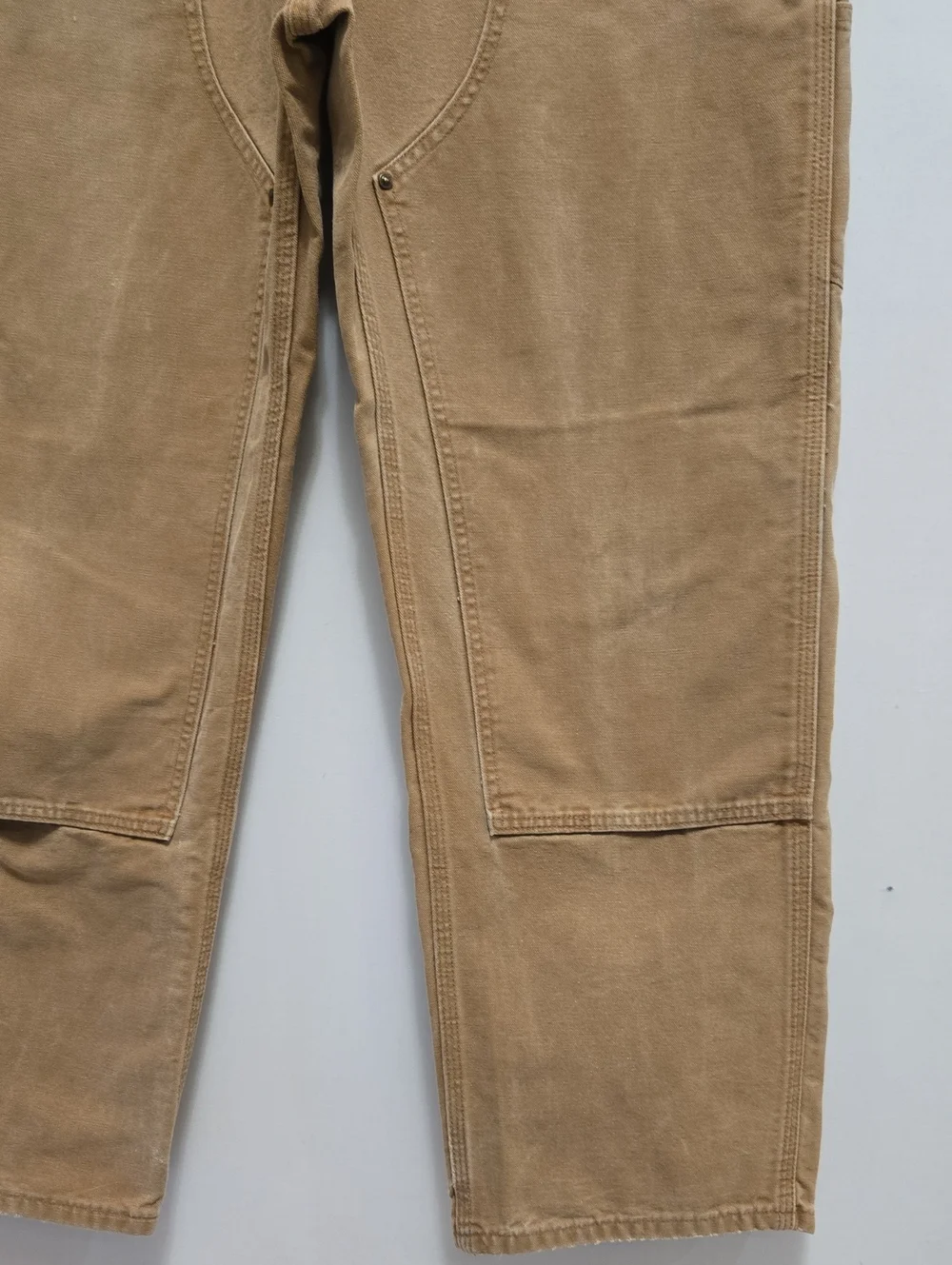 Carhartt B136 Brown Double Knee Duck Work Pants 36x32 Carpenter Dungaree